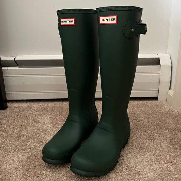 Hunter Shoes Hunter Green Tall Hunter Rain Boots Poshmark